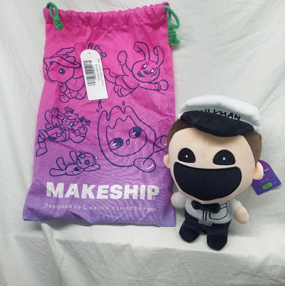 Makeship Francis Hoon Man Plush By that's not my neighbor Only 637 Made - RARE